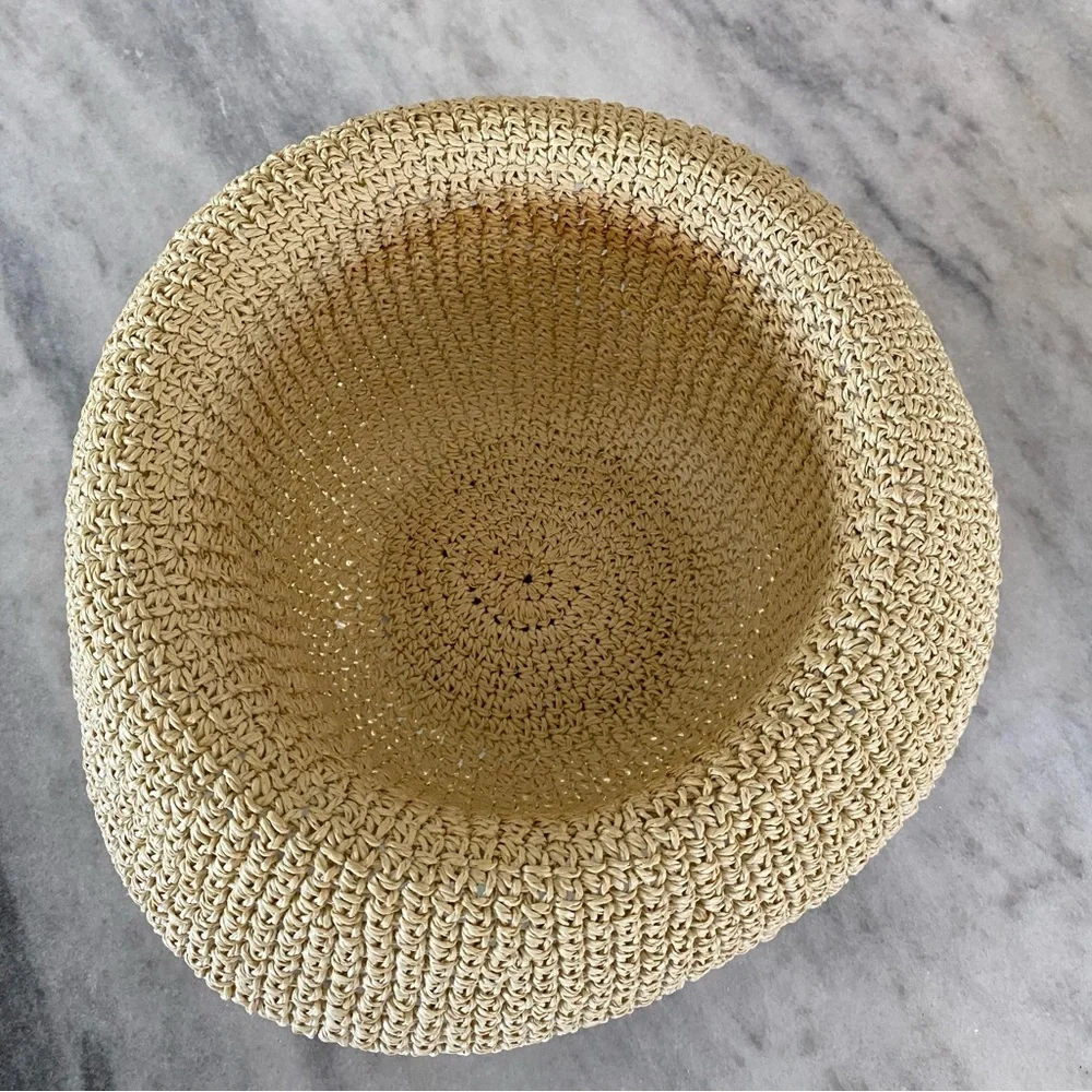 Cream Beige Straw Hat Gorgeous Summer Hat Sun Hat Beach Hat Neutral Color Hat